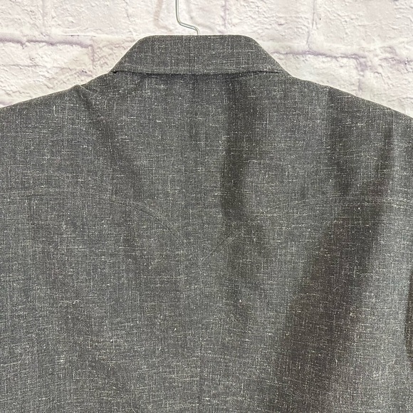 Circle S Men’s Dallas TX Cowboy Blazer 2 Button Gray S 48L Pre-Owned Made in USA - Picture 6 of 12